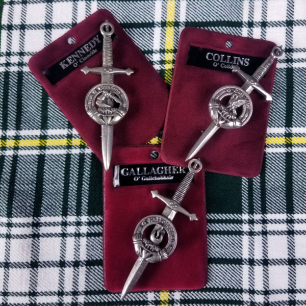 Irish Family Crest Kilt Pins